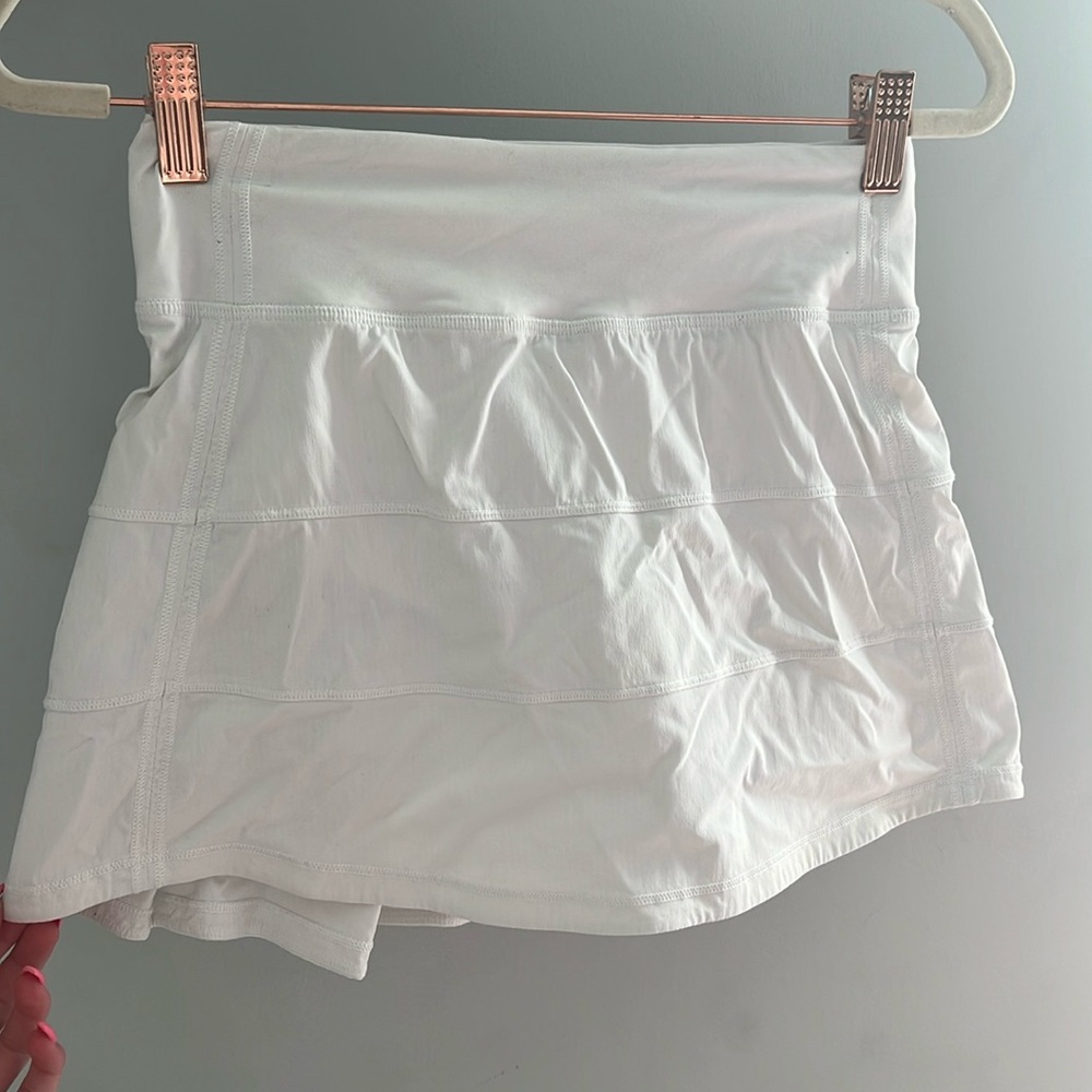 Lululemon pace rival mid rise tennis skirt in white
